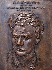 A Pető Hunor képzőművész készítette bronz relief Budapesten