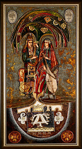 Zene - Dávid Júlia üvegkompozíciója