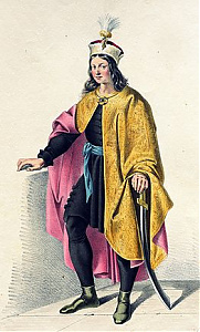 III. István. Moritz von Schwind festménye Josef Kriehuber litográfiája nyomán