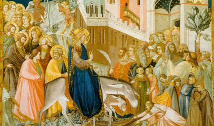 Pietro Lorenzetti: Jézus bevonulása Jeruzsálembe