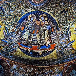 Szűz Mária koronázása, mozaik a Santa Maria Maggiore bazilika apszisában