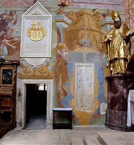 Corvin János síremléke Lepoglava pálos templomában