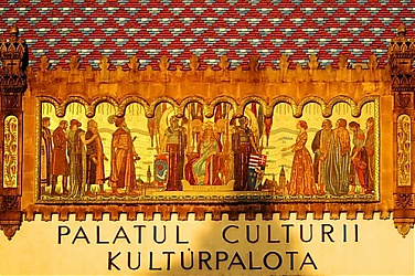 A marosvásárhelyi Kultúrpalota egyik dísze: Hódolat Hungáriának