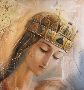 Szűz Mária magyarok királynője olajfestmény