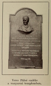Vanyarci emléktábla