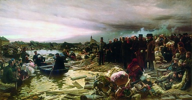 Vágó Pál festménye az 1879-es szegedi nagy árvízről