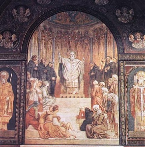 Székely Bertalan falképén a pécsi székesegyház Szt. Mór-kápolnájában