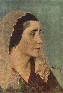 Csipkekendős nő<br/>(Felesége arcképe)