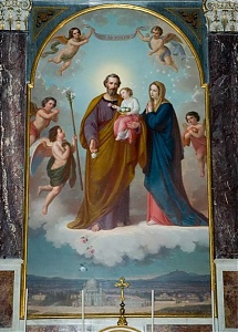 A Szent József oltár a torinói Segítő Szűz Mária-bazilikában