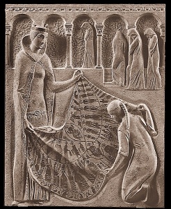 Gizella Kiss Sándor alkotásán a római Magyarok Nagyasszonya kápolnájában