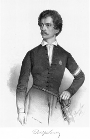 Petőfi Sándor 1848-ban (Barabás Miklós litográfiája)