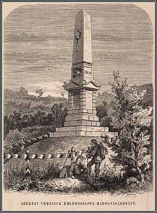 A postaréti emlékmű 1875-ben