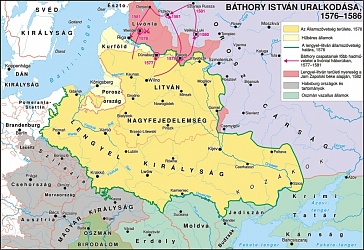 Báthory uralkodása alatt a Rzeczpospolita