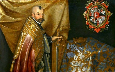 Báthory koronázási ruhában