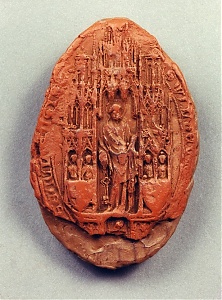 Vilmos püspök pontifikális pecsétjének lenyomata