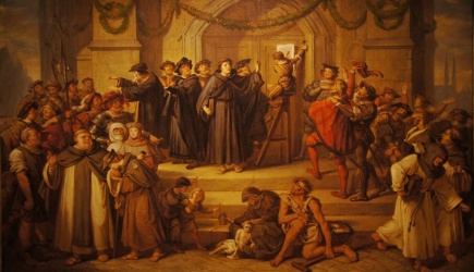 Julius Hübner: Luther közzéteszi 95 pontját
