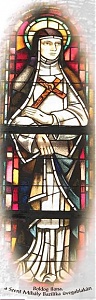 Boldog Ilona a veszprémi Szent Mihály-bazilika üvegablakán