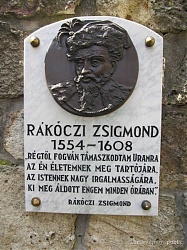 Rákóczi Zsigmond emléktáblája Szerencsen