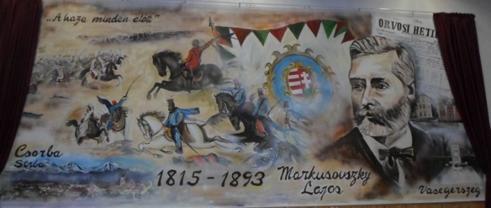 Vasegerszeg Közösségi Házában Horváth Zoltán festőművész alkotása