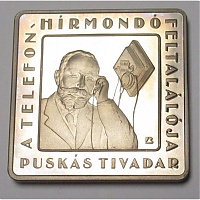 Az 1000 Ft névértékű 'Telefonhírmondó' elnevezésű emlékpénz