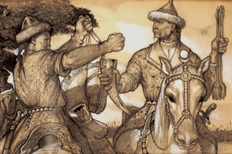 Vérszerződés - László Gyula rajza