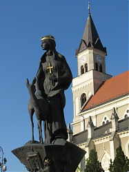 Gizella szobor Móron,<br/>Nagy Benedek alkotása