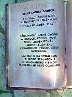 A móri szobor szövege