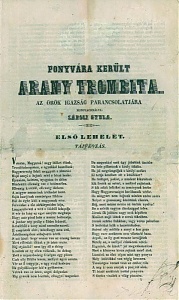 Az Arany trombita első kiadásának első lapja