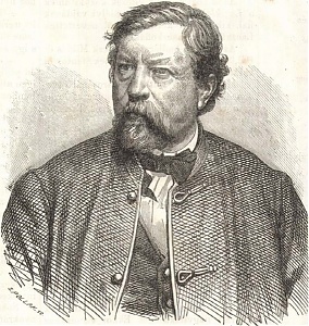 Pollák Zsigmond: Ybl Miklós portréja (részmetszet)