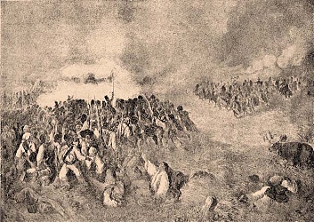 Jelenet a hegyesi csatából.