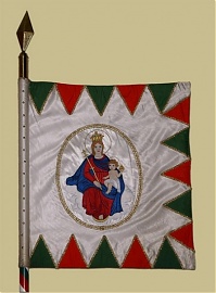 1849-es honvéd lovassági zászló a trónfosztás után