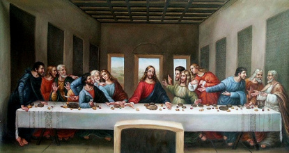 Leonardo da Vinci: Az utolsó vacsora<br/>Falra festett szekkó Milánóban,<br/> a Santa Maria delle Grazie-templomban