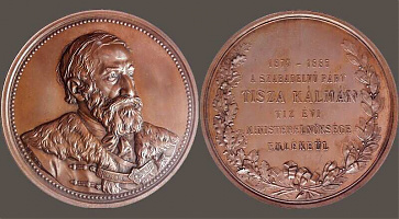 Emlékérem tíz évi miniszterelnöksége emlékeül