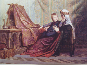 Szekely Bertalan: Gizella királyné Imre herceggel