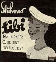 az unokáról elnevezett csoki 1930-as plakátja